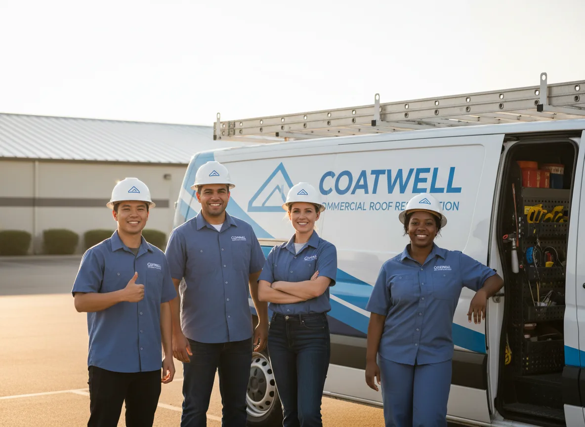Commercial roof coating company in Beaverville, IL