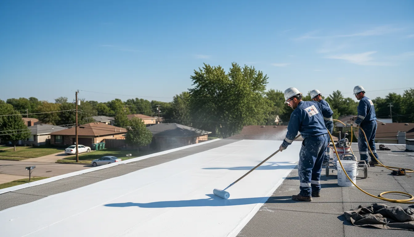 Commercial roof coating in Beaverville, IL near me